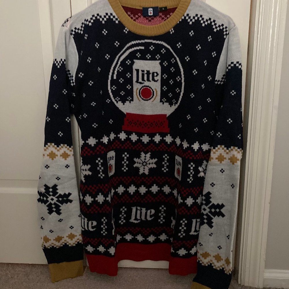miller lite sweater